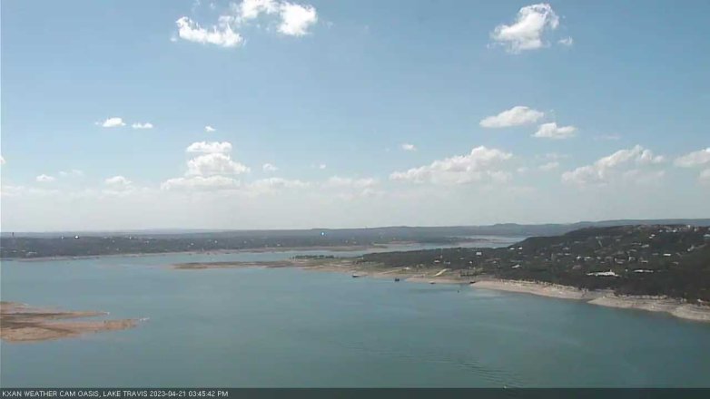 Lake Travis webcam, April 21, 2023 3:45 PM CT