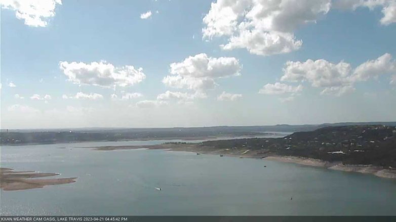 Lake Travis webcam, April 21, 2023 4:45 PM CT