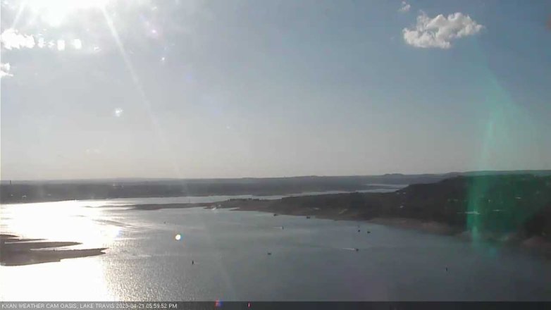 Lake Travis webcam, April 21, 2023 6:00 PM CT