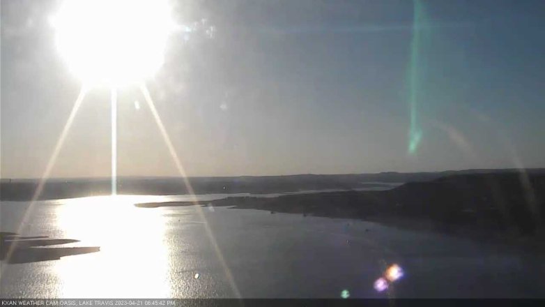 Lake Travis webcam, April 21, 2023 6:45 PM CT