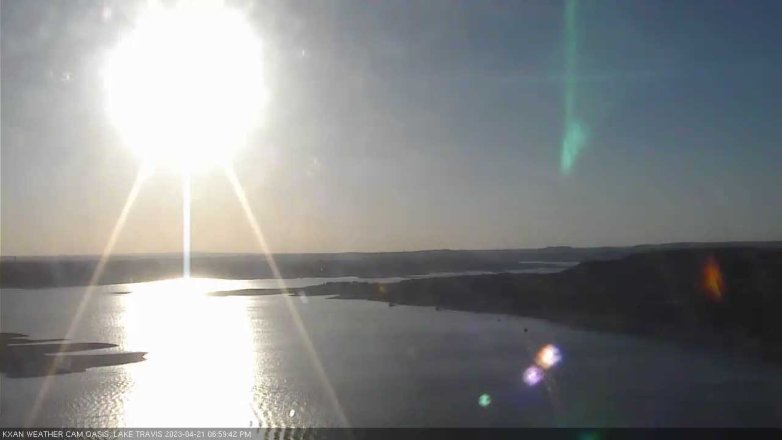 Lake Travis webcam, April 21, 2023 7:00 PM CT