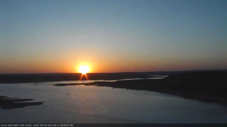 Lake Travis webcam, April 21, 2023 8:00 PM CT