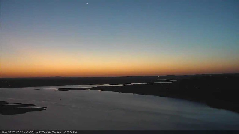 Lake Travis webcam, April 21, 2023 8:25 PM CT