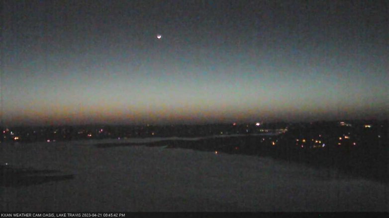 Lake Travis webcam, April 21, 2023 8:45 PM CT