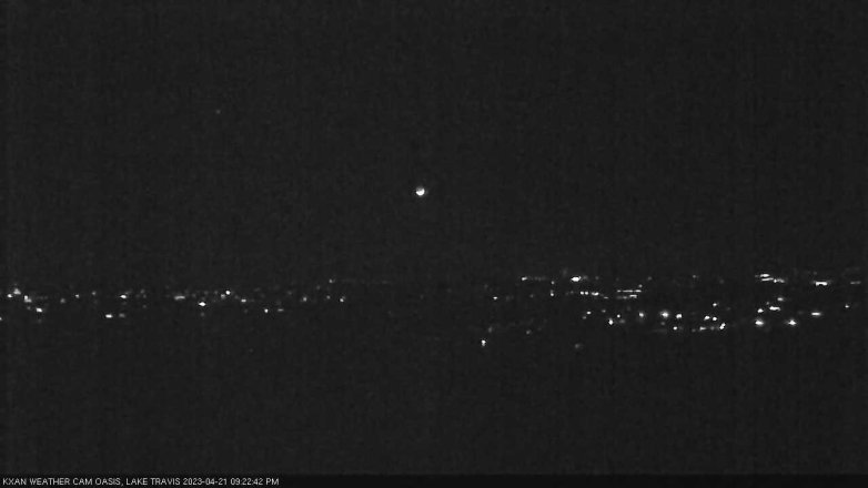 Lake Travis webcam, April 21, 2023 9:25 PM CT
