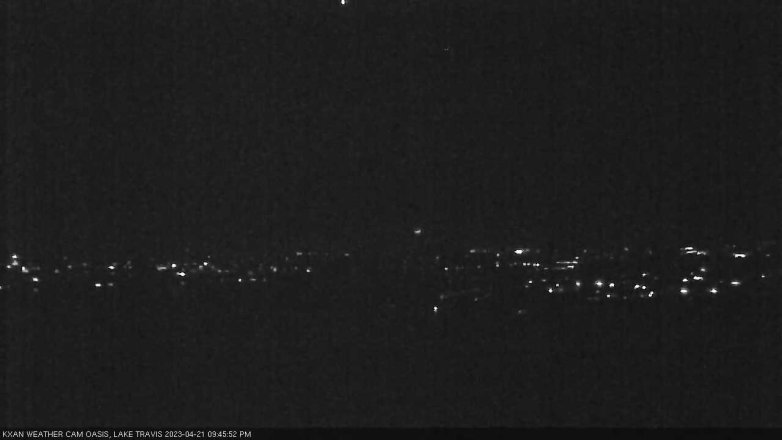 Lake Travis webcam, April 21, 2023 9:45 PM CT