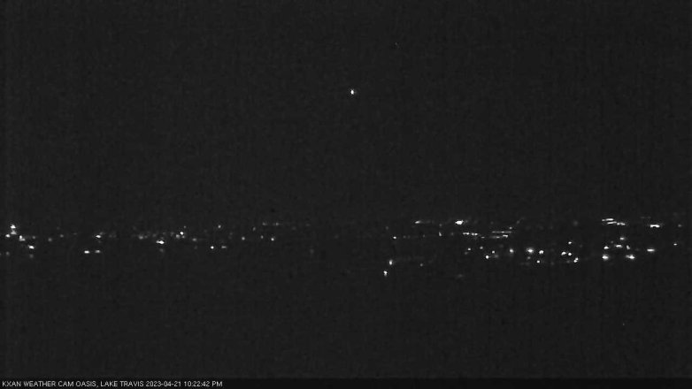 Lake Travis webcam, April 21, 2023 10:25 PM CT