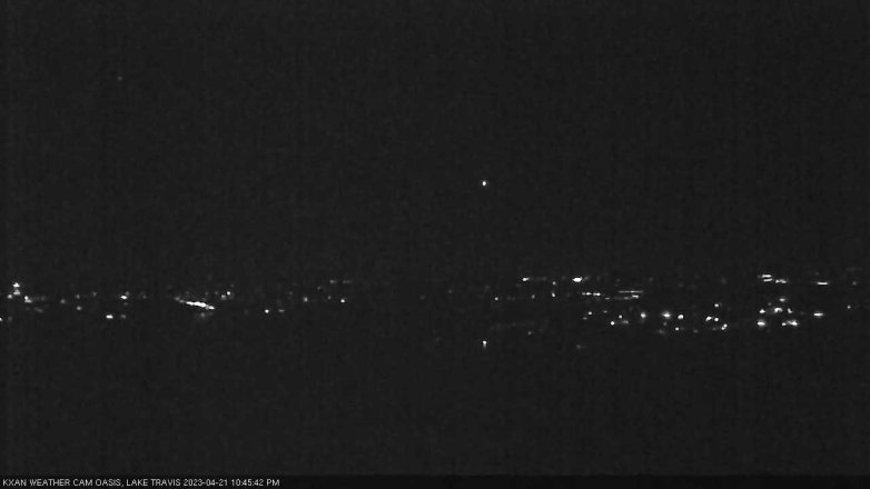 Lake Travis webcam, April 21, 2023 10:45 PM CT