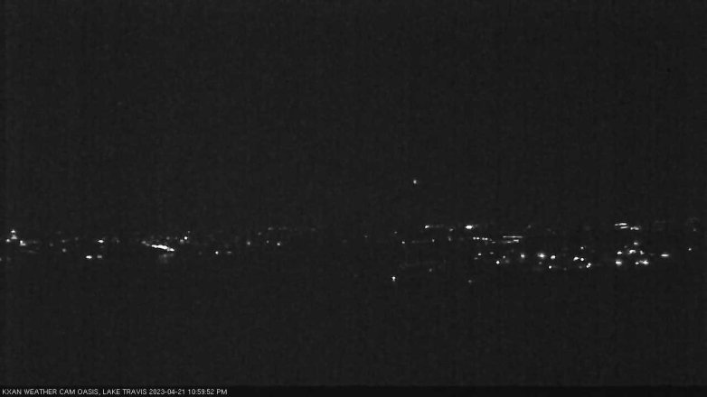 Lake Travis webcam, April 21, 2023 11:00 PM CT