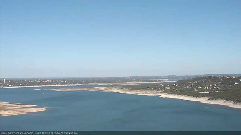 Lake Travis webcam, April 22, 2023 10:00 AM CT