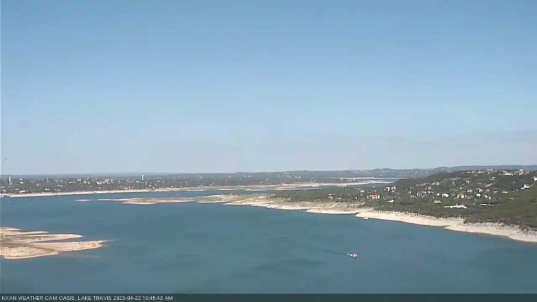 Lake Travis webcam, April 22, 2023 10:45 AM CT