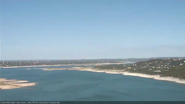 Lake Travis webcam, April 22, 2023 11:00 AM CT