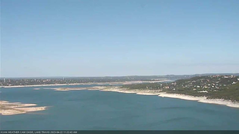 Lake Travis webcam, April 22, 2023 11:25 AM CT