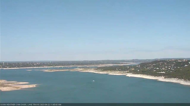 Lake Travis webcam, April 22, 2023 11:45 AM CT