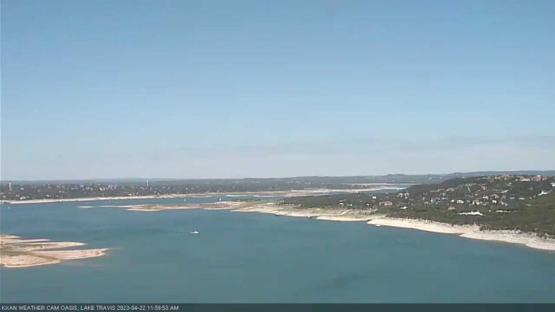 Lake Travis webcam, April 22, 2023 12:00 PM CT