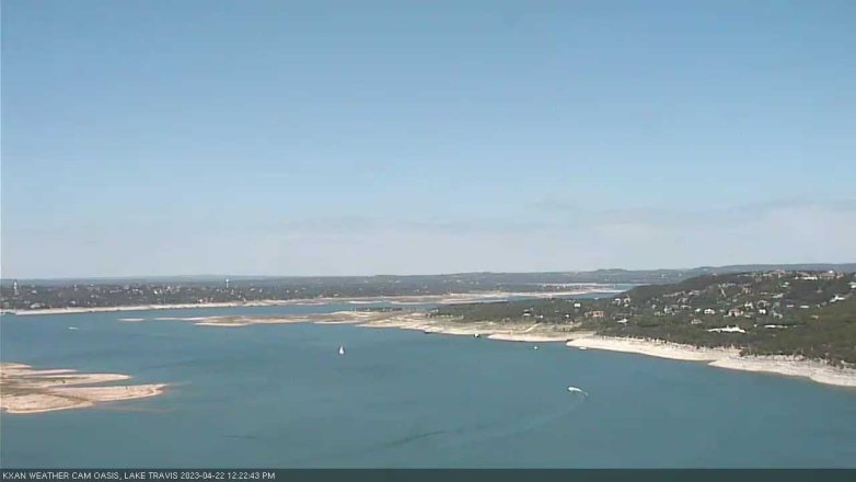 Lake Travis webcam, April 22, 2023 12:25 PM CT