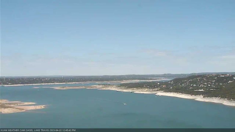 Lake Travis webcam, April 22, 2023 12:45 PM CT