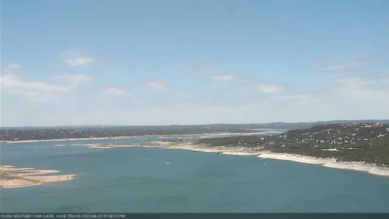 Lake Travis webcam, April 22, 2023 1:00 PM CT