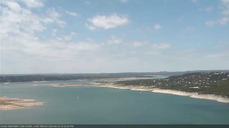 Lake Travis webcam, April 22, 2023 1:25 PM CT