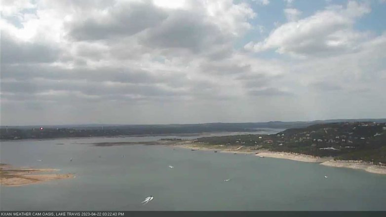 Lake Travis webcam, April 22, 2023 3:25 PM CT