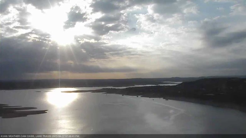 Lake Travis webcam, April 22, 2023 7:00 PM CT