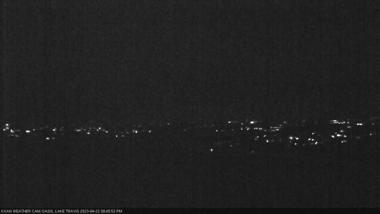Lake Travis webcam, April 22, 2023 8:45 PM CT