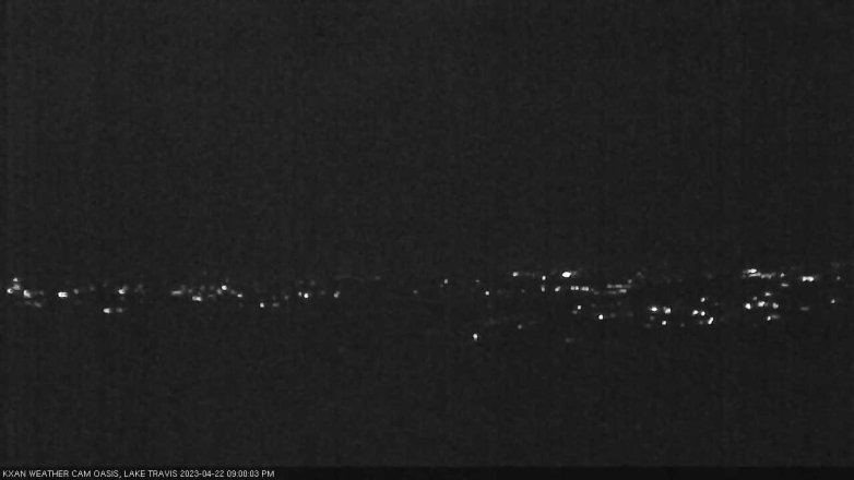 Lake Travis webcam, April 22, 2023 9:00 PM CT