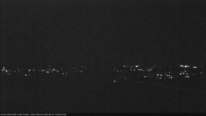 Lake Travis webcam, April 22, 2023 10:00 PM CT
