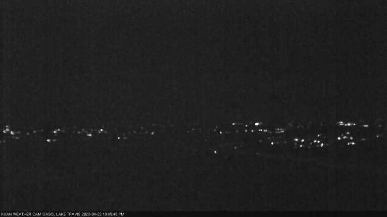 Lake Travis webcam, April 22, 2023 10:45 PM CT