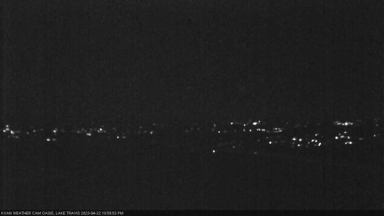 Lake Travis webcam, April 22, 2023 11:00 PM CT