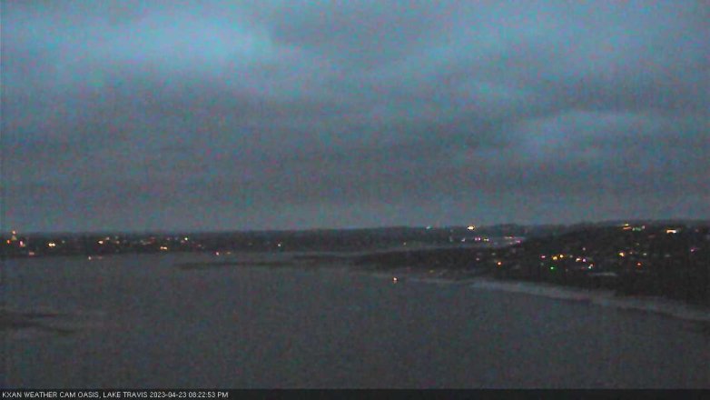 Lake Travis webcam, April 23, 2023 8:25 PM CT