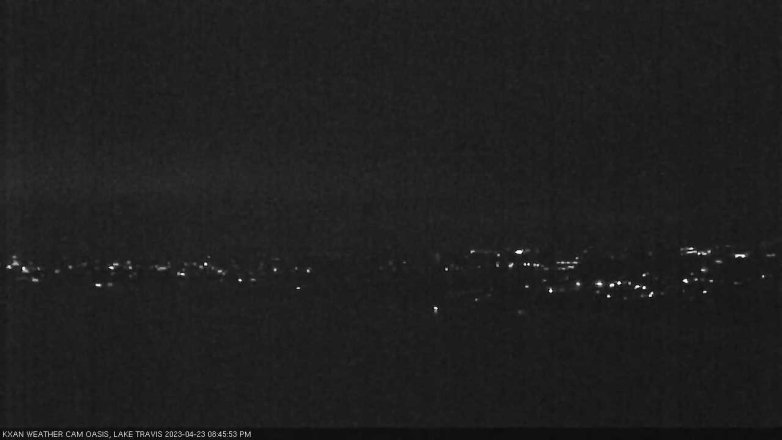 Lake Travis webcam, April 23, 2023 8:45 PM CT