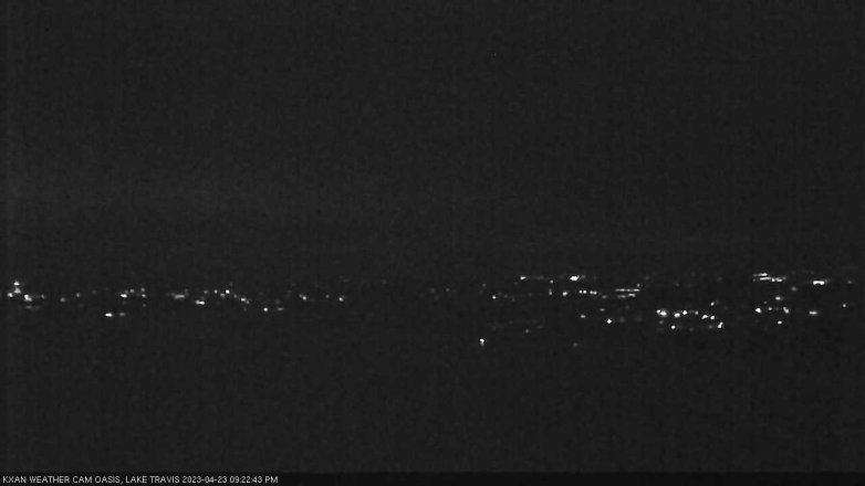 Lake Travis webcam, April 23, 2023 9:25 PM CT