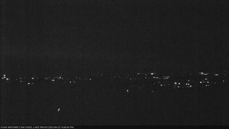 Lake Travis webcam, April 23, 2023 10:45 PM CT