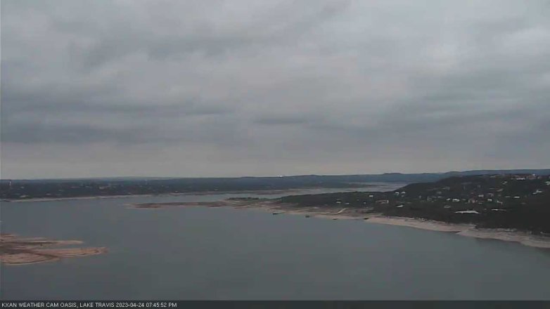 Lake Travis webcam, April 24, 2023 7:45 PM CT