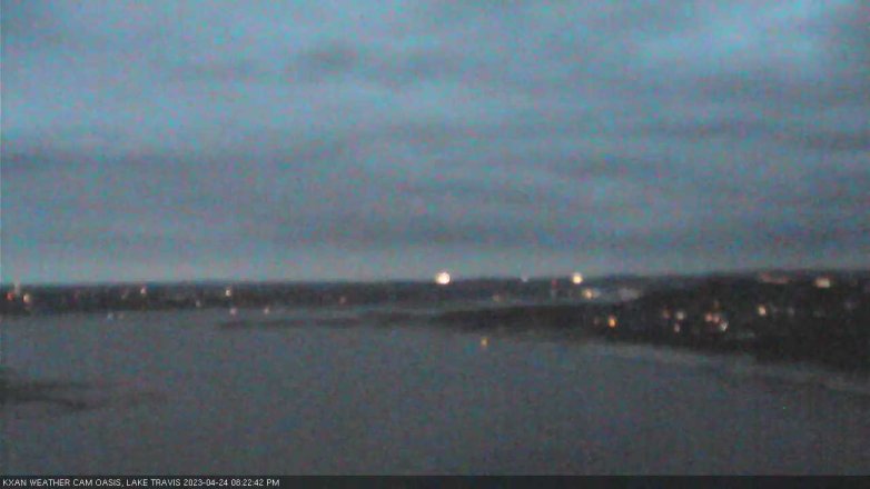 Lake Travis webcam, April 24, 2023 8:25 PM CT