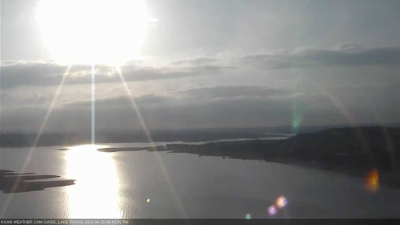 Lake Travis webcam, April 25, 2023 6:45 PM CT