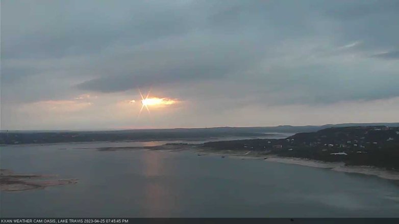 Lake Travis webcam, April 25, 2023 7:45 PM CT