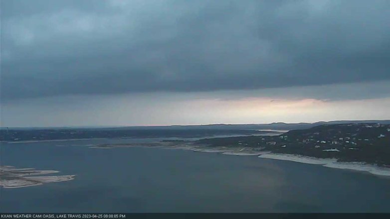 Lake Travis webcam, April 25, 2023 8:00 PM CT