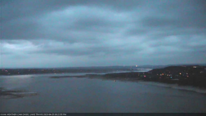 Lake Travis webcam, April 25, 2023 8:25 PM CT