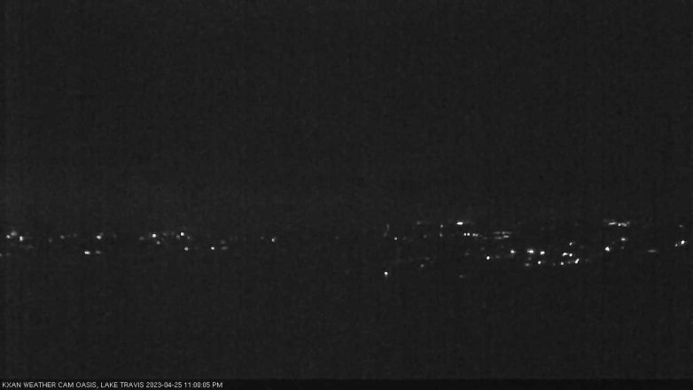 Lake Travis webcam, April 25, 2023 11:00 PM CT