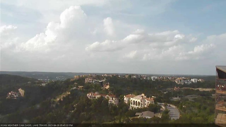 Lake Travis webcam, April 26, 2023 5:45 PM CT