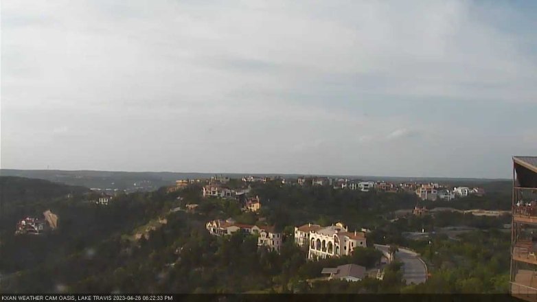 Lake Travis webcam, April 26, 2023 6:25 PM CT