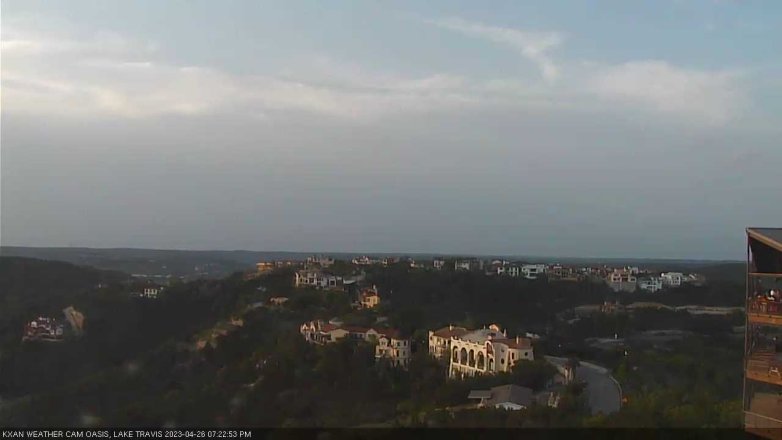 Lake Travis webcam, April 26, 2023 7:25 PM CT