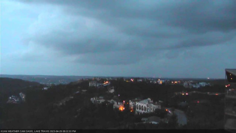 Lake Travis webcam, April 26, 2023 8:25 PM CT