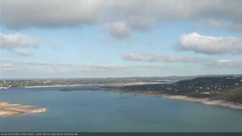 Lake Travis webcam, April 27, 2023 9:25 AM CT