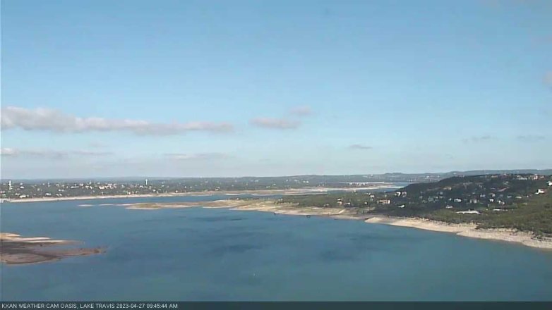 Lake Travis webcam, April 27, 2023 9:45 AM CT
