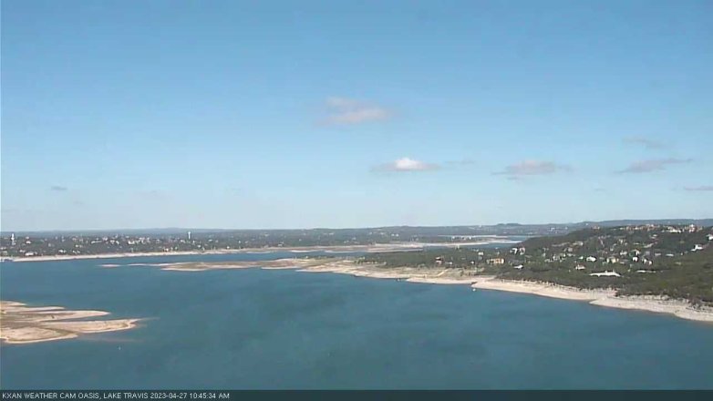 Lake Travis webcam, April 27, 2023 10:45 AM CT