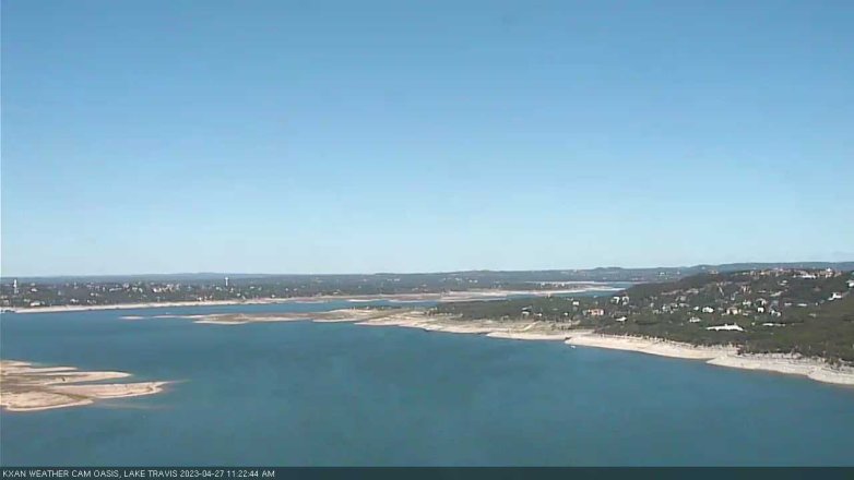 Lake Travis webcam, April 27, 2023 11:25 AM CT