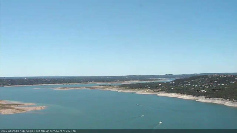 Lake Travis webcam, April 27, 2023 2:45 PM CT